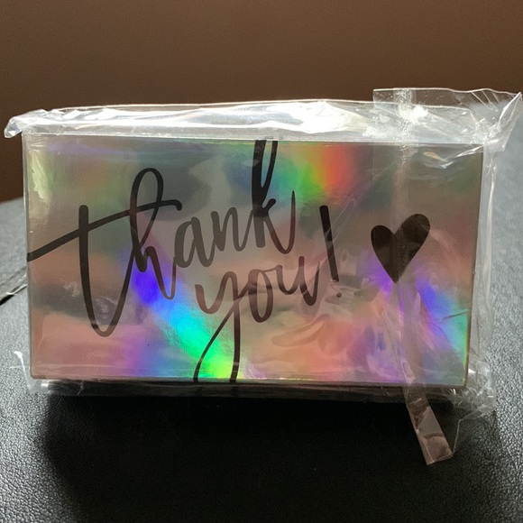 50 PK Metallic Rainbow Thank You Cards 50 Pack Set - Picture 7 of 7